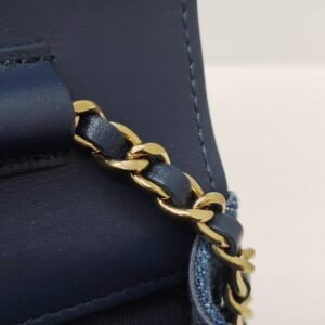 brand new kept unused chanel woc denim shw microchipped