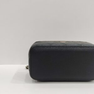 chanel black vanity long box caviar leather ghw series 31