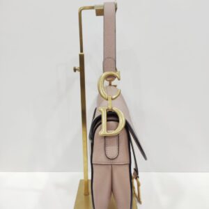 christian dior saddle medium rose pink ghw