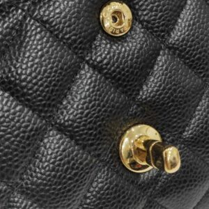 chanel double flap medium caviar leather ghw series 31