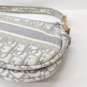 christian dior saddle medium gray ghw