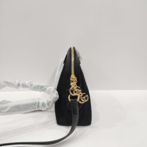 gucci dome black suede