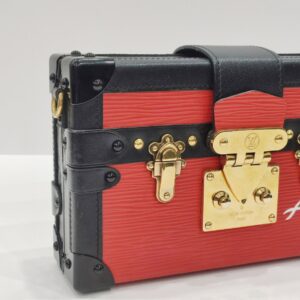lv petite malle red epi leather ghw