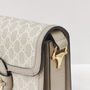 gucci 1955 horsebit medium monogram beige