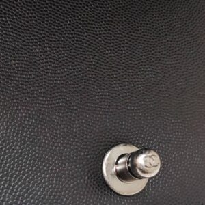 chanel leboy old medium black caviar rhw series 30