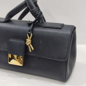 bottega veneta navy blue cassette intrecciato puddle shoulder bag