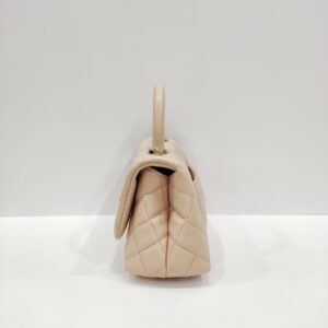 chanel coco handle mini nude caviar leather ghw series 31