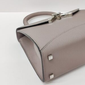 moynat mini gabrielle gray grained calfskin shw