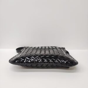 bottega veneta patent flap hobo bag