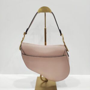 christian dior saddle medium rose pink ghw