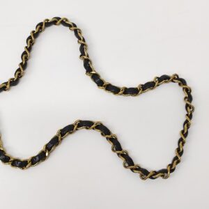 chanel vintage diana black ghw series 2