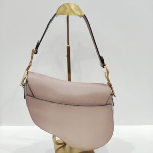 christian dior saddle medium rose pink ghw