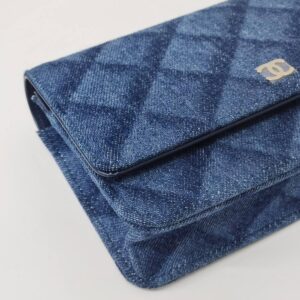 brand new kept unused chanel woc denim shw microchipped