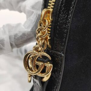 gucci dome black suede