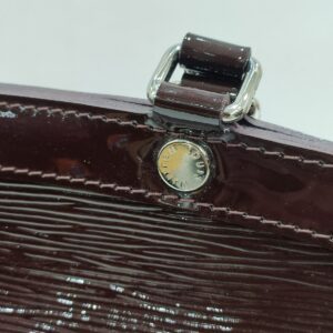 lv brea mm burgundy epi leather two way bag