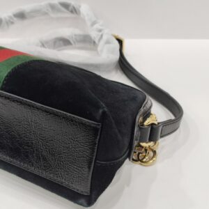 gucci dome black suede