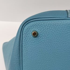 hermes picotin 22 blue jean ghw stamp b