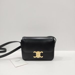 celine teen triomphe shiny calf crossbody bag