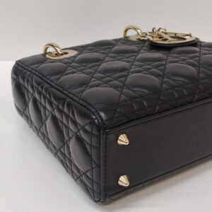 lady dior small black ghw