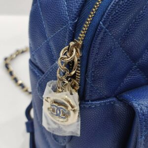 chanel royal blue cc day backpack series 26 ghw
