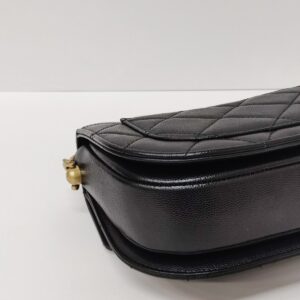 kept unused chanel caviar quilted moon bag black ghw microchipped