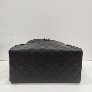 chanel c25 medium black caviar leather ghw
