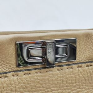 fendi peekaboo beige selleria leather