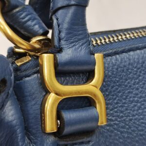 chloe marcie deep blue mini crossbody bag
