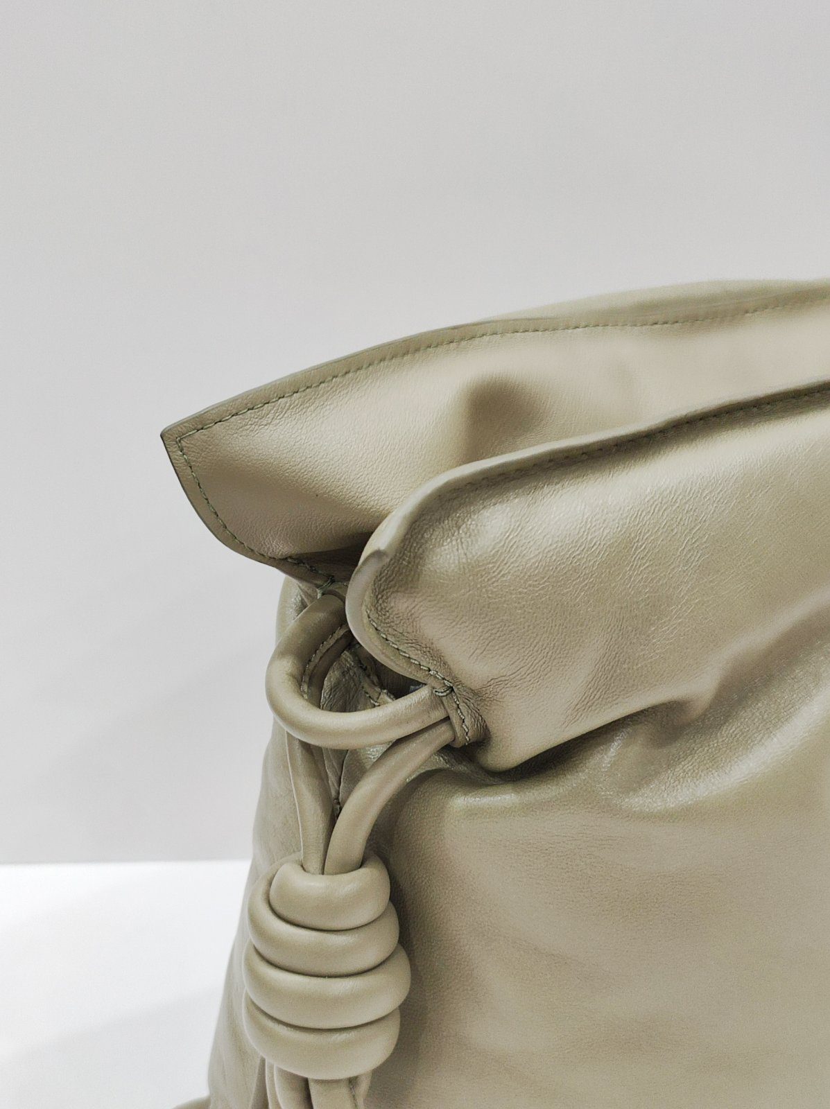 loewe flamenco drawstring puffer olive green loewe flamenco drawstring puffer olive green