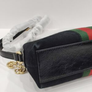gucci dome black suede