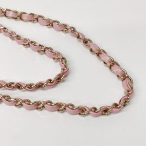 chanel double flap medium iridescent pink caviar ghw series 27