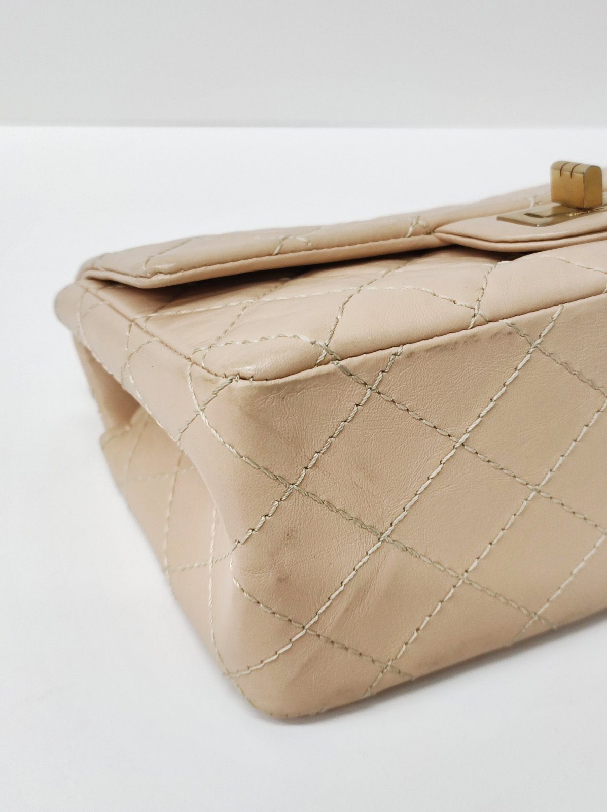 chanel re issue mini beige ghw chanel re issue mini beige ghw