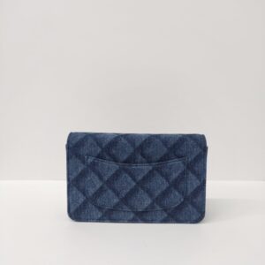 brand new kept unused chanel woc denim shw microchipped