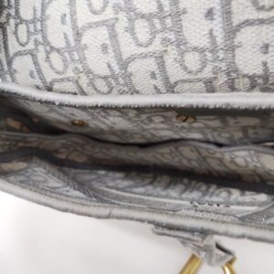 christian dior saddle medium gray ghw