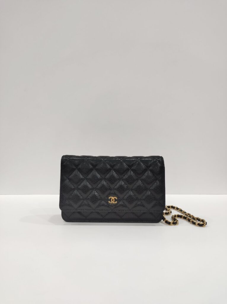 chanel woc black caviar leather ghw