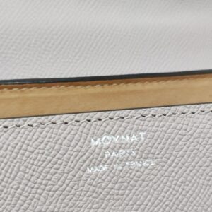 moynat mini gabrielle gray grained calfskin shw