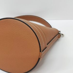 moynat baluchon bb bucket bag brown shw