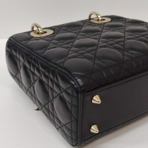 lady dior small black ghw