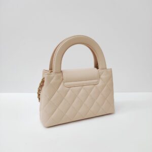 chanel nano kelly beige ghw calfskin microchipped