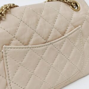 chanel re issue mini beige ghw