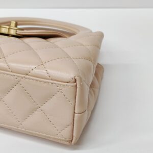chanel nano kelly beige ghw calfskin microchipped