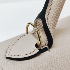 moynat gabrielle leather bag nano carat beige ghw