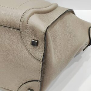 celine micro luggage beige tote bag