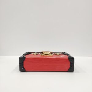lv petite malle red epi leather ghw