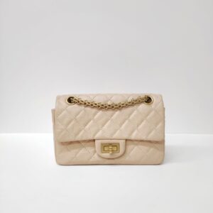 chanel re issue mini beige ghw