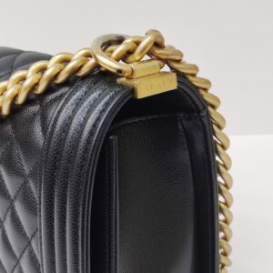 chanel leboy old medium caviar black ghw microchipped