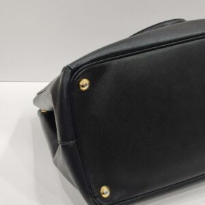 prada galleria saffiano black tote bag