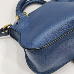 chloe marcie deep blue mini crossbody bag