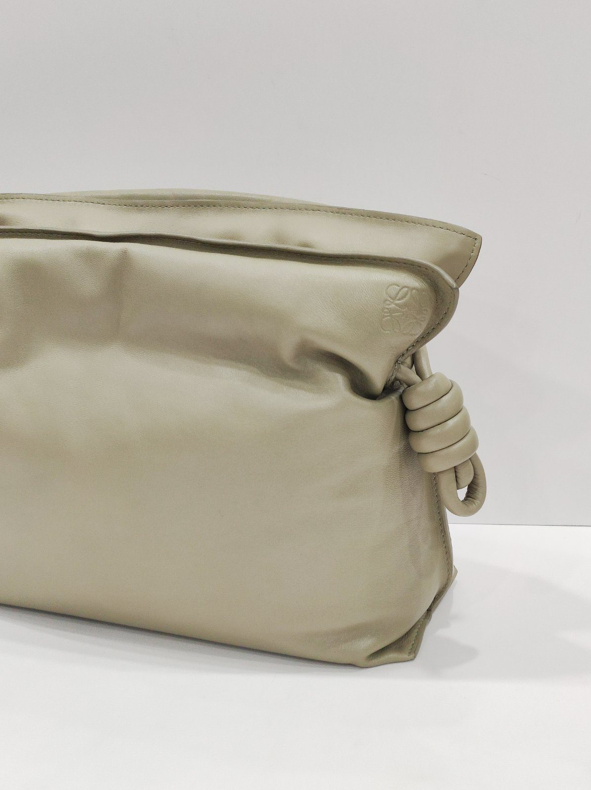 loewe flamenco drawstring puffer olive green loewe flamenco drawstring puffer olive green