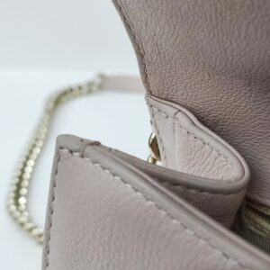 chanel soft caviar leather small click flap pink ghw series 23
